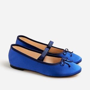 J. Crew Zoe strappy flats in satin
